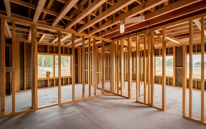 Commercial wood framing project in Los Angeles