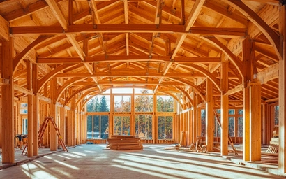 Structural wood framing for commercial construction
